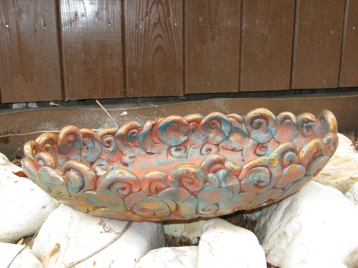 oválná mísa spirálková