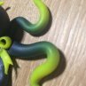 Fimo náhrdelník chobotnice žlutomodrá
