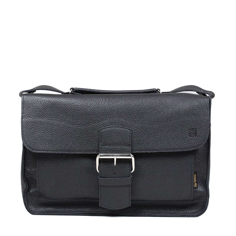 Kožená taška černá BOSTON 