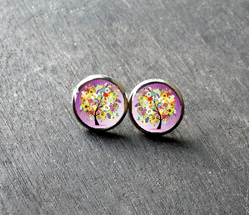 Náušnice Letní stromy