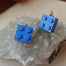 LEGO, LEGO, LEGO   naušnice - modré