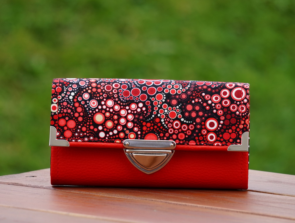 Peněženka bubliny 19x10cm, 12 karet, na fotky