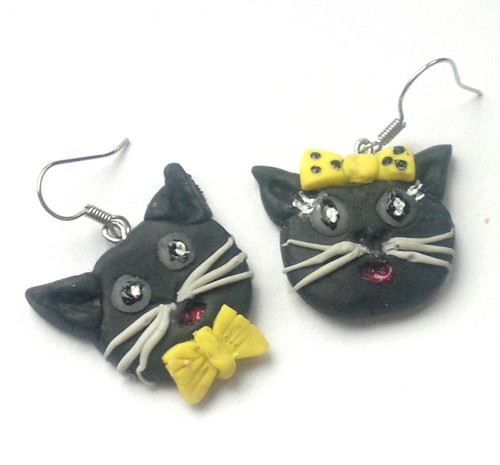 Míca a Macík Kocourkovi - náušničky