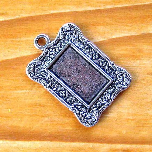 Lůžko Obdélník 25x32mm - 1ks - Platinové