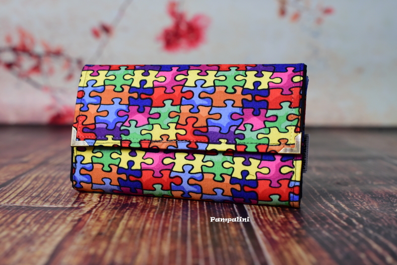 Peněženka - Barevné puzzlíky