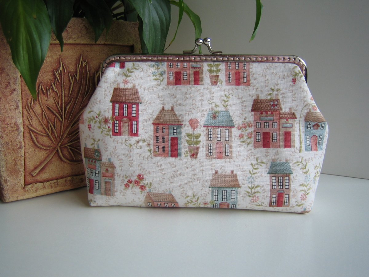 Domečky v kovovém rámečku 