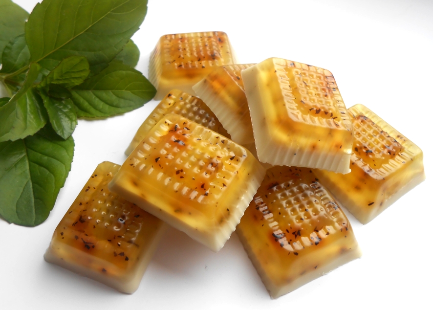 mýdlové PRALINKY se zeleným čajem...