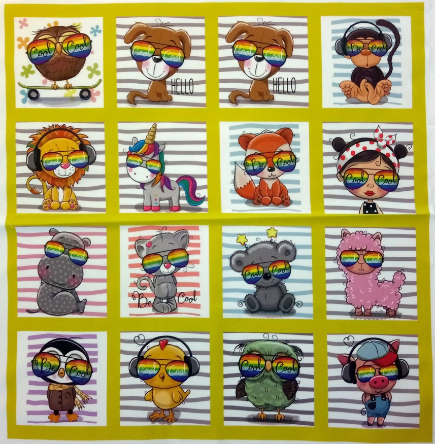 BAVLNĚNÝ PANEL / I NA PEXESO/ 47 x 47 cm  NPG21