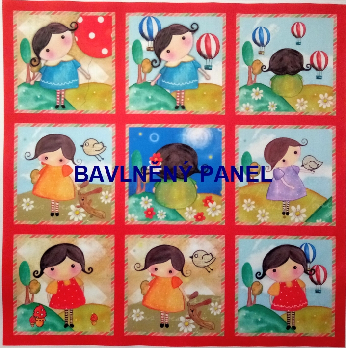 BAVLNĚNÝ PANEL / I NA PEXESO/ 35 x 35 cm  FNP21