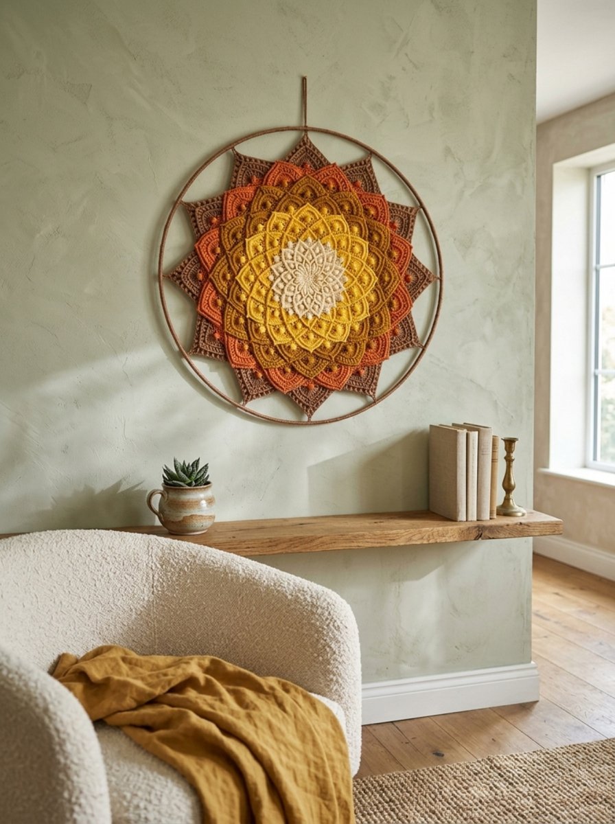 Mandala Lotosový květ - 3D - průměr 45 cm