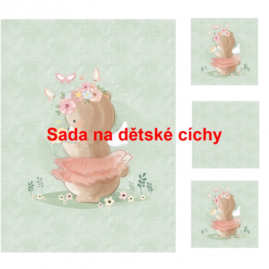 Autorská sada bavlněných panelů na peřinku č.5