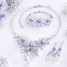 Elegantní plesový šperkový set  mořská modrá