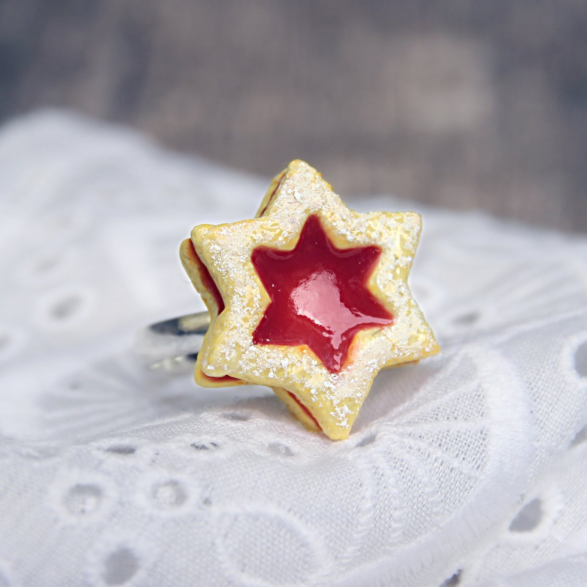 Linecká hvězdička prstýnek