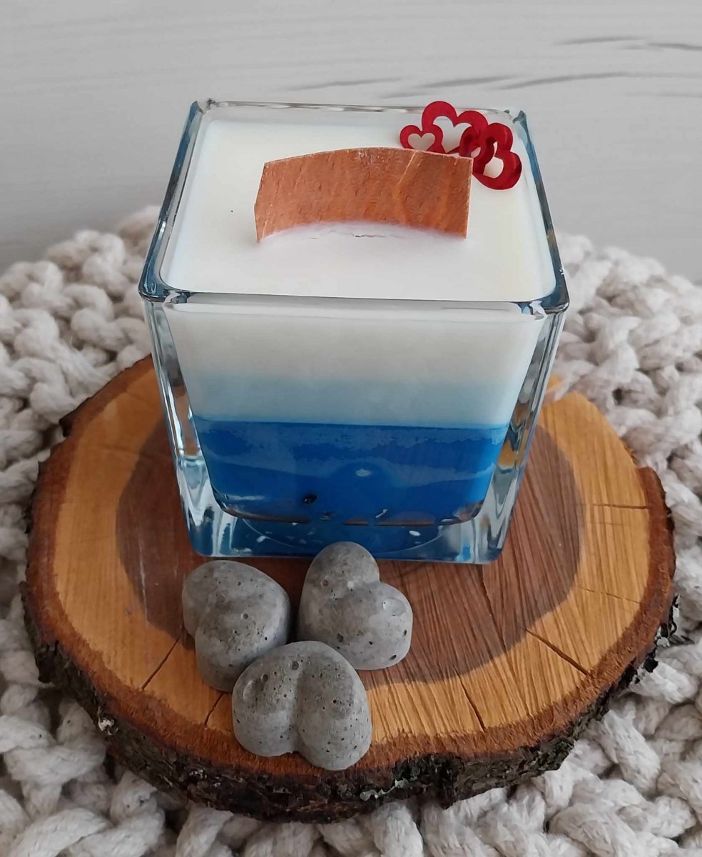 Svíčka barevně modrá