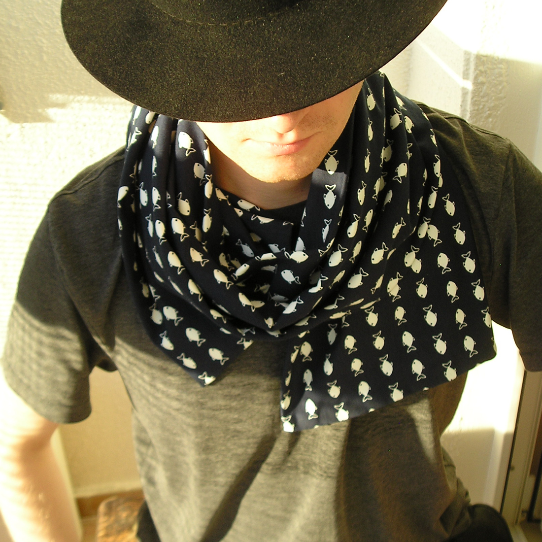 Rybky, šála úplet