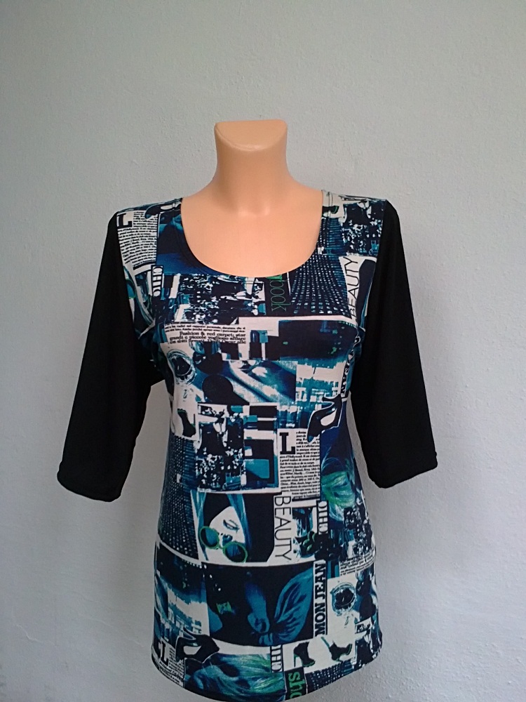 Tričko-Tyrkysové noviny