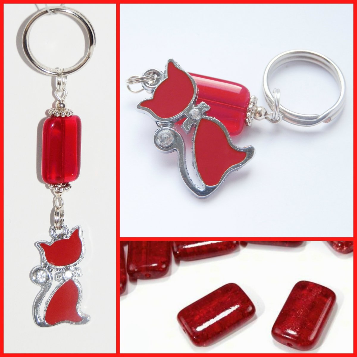 Kočka v červeném.