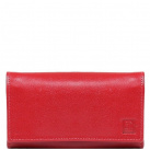 Dámská červená kožená peněženka