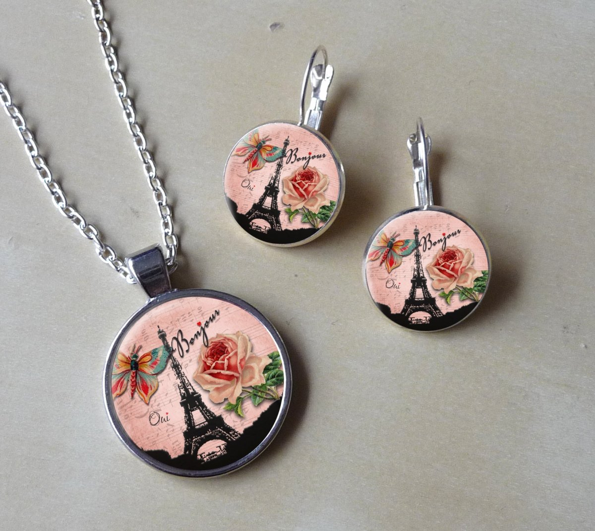 Souprava - náušnice + přívěsek