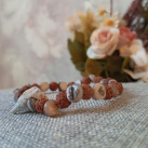 Náramek Rudraksha a mušle