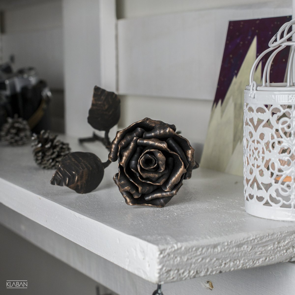 Kovaná růže MĚDĚNÁ