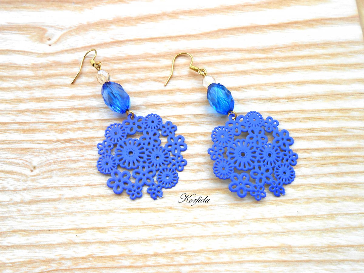 Náušnice modré (90/15)