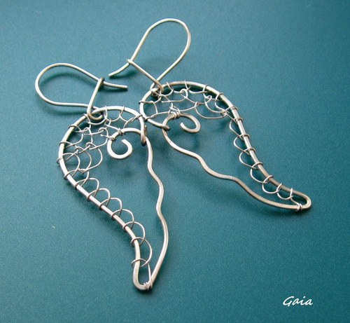 Náušnice...Křidýlka...chirurgická ocel