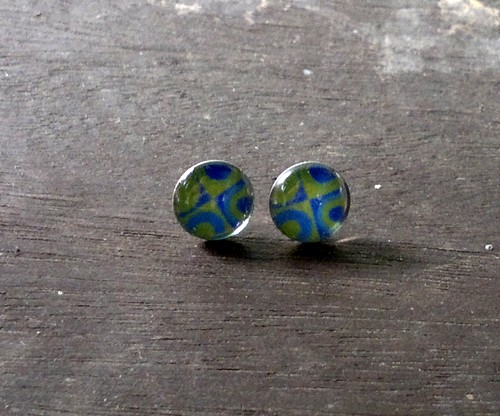 Modro/zelené puzetky