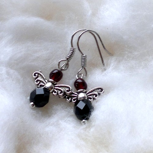 Černí andílci - náušničky