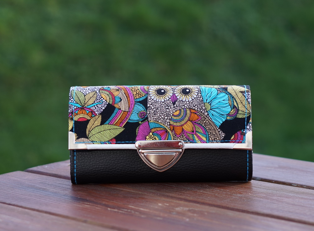 Peněženka Sova 19x10cm, 18 karet, na fotky