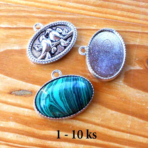 Lůžko Ptáčci 20x30mm - 1ks - Platinové