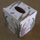 Krabička na kapesníky - Levandule