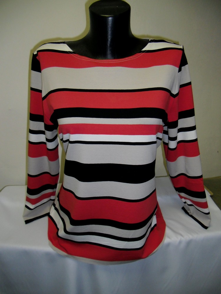 Triko proužek,lososový