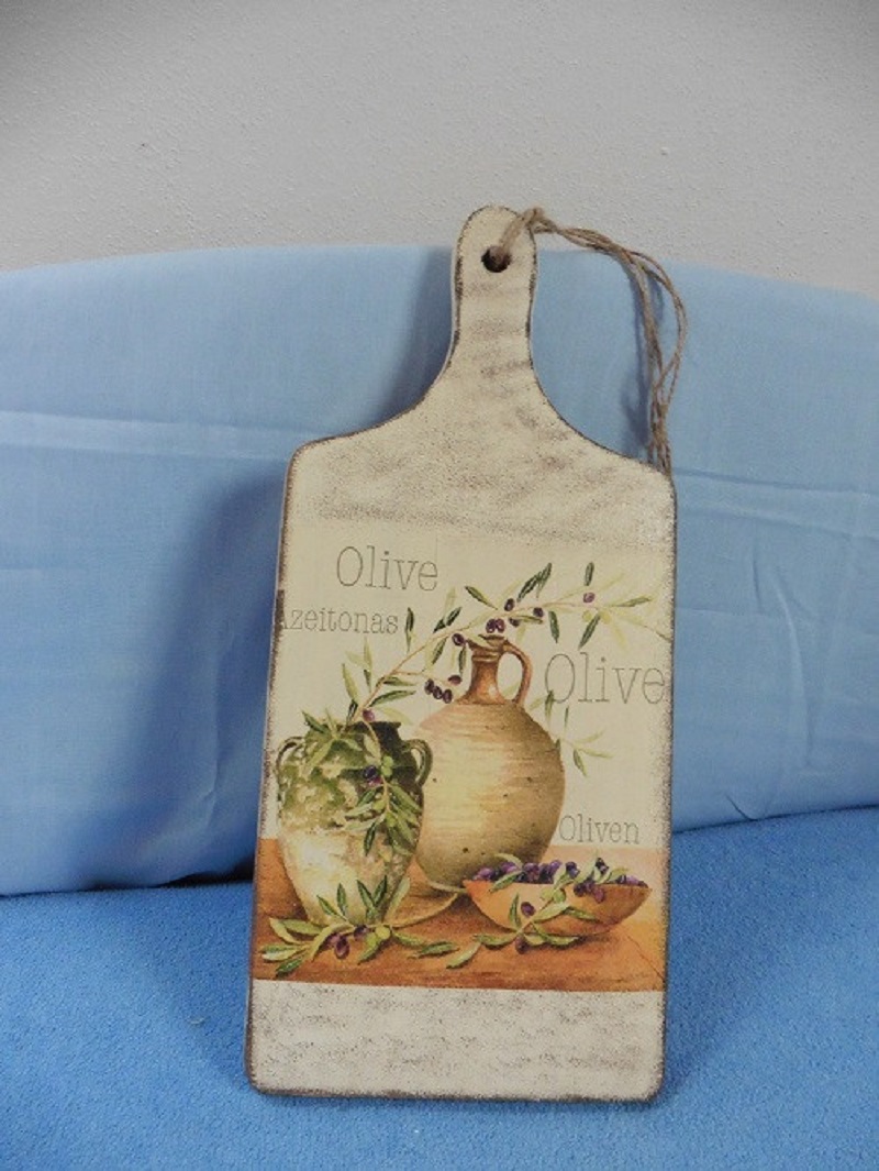 Zdobené dřevěné prkénko k zavěšení