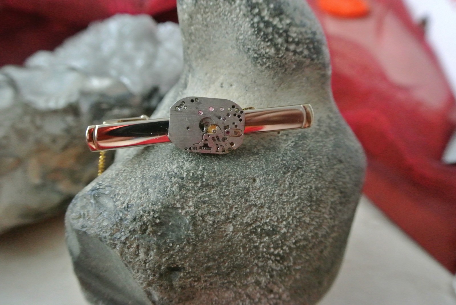 Steampunková spona na kravatu