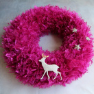 Nadýchaný vánoční věneček. č.1322