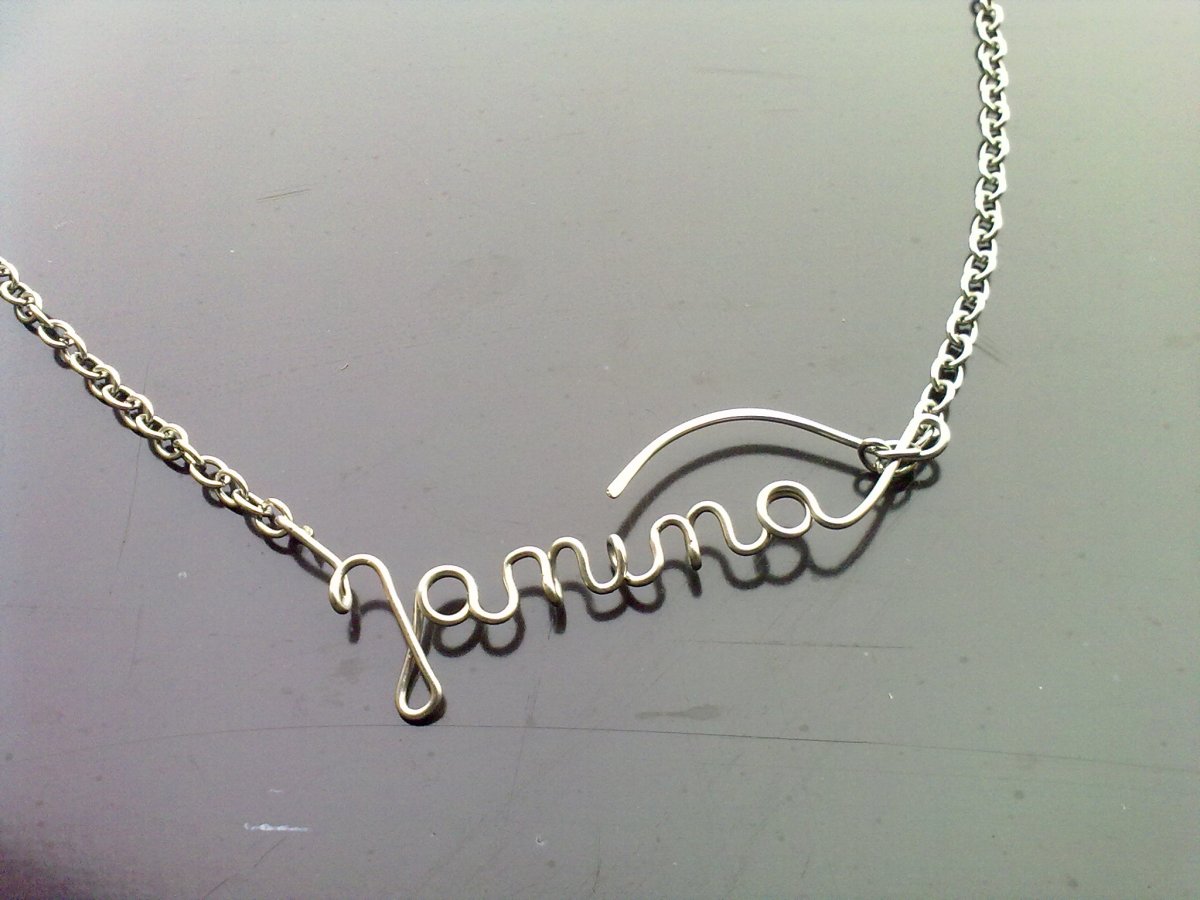 řetízek se jménem Janina na přání (hypoalergenní)