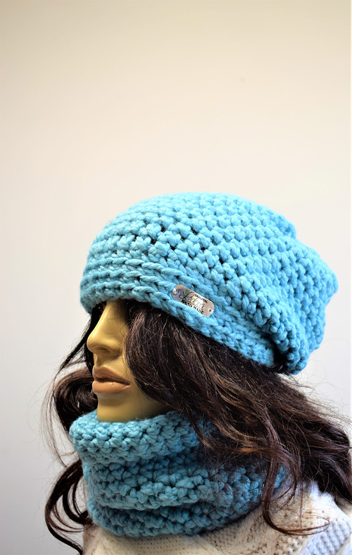 ༺♥༻ SOUPRAVA ČEPICE A NÁKRČNÍKU ༺♥༻ 