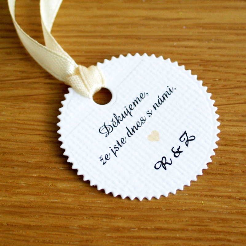 Svatební visačky/cedulky