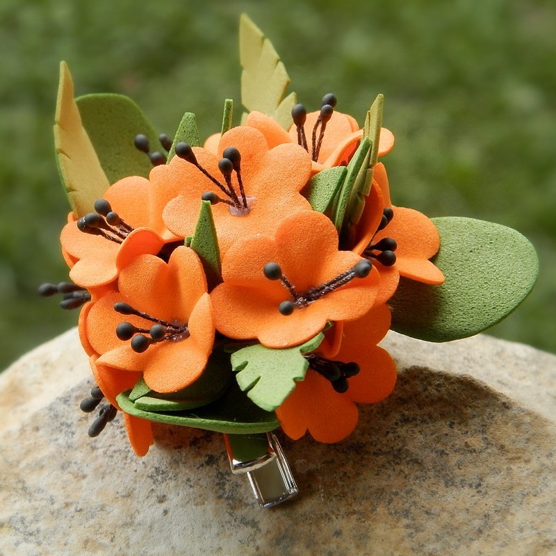 Jemné kvítí-sponečka do vlasů,brož