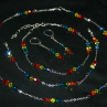 Náramek - DUHOVÝ - chirurgická ocel - Swarovski