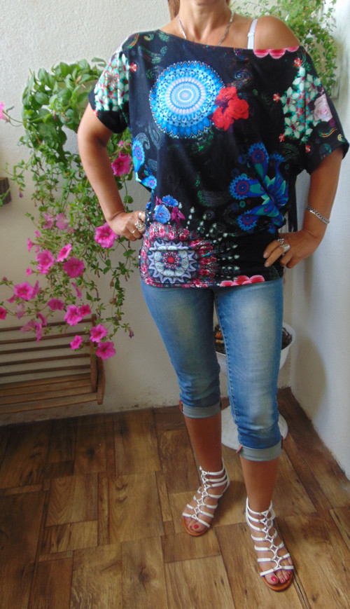 Volné tričko mandaly S - XL