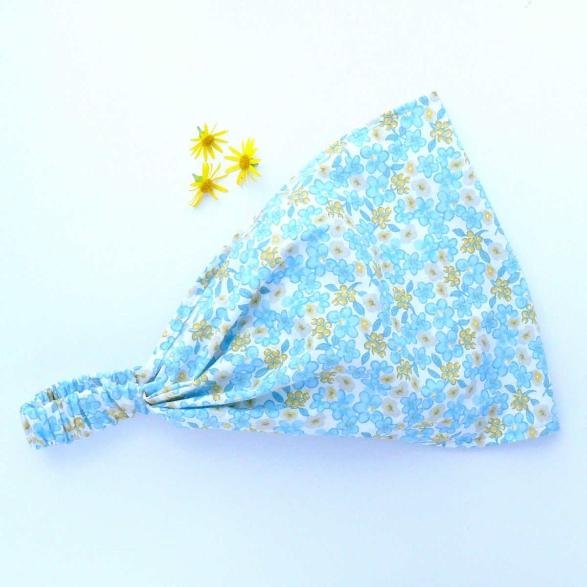 Látková čelenka - květiny z vodního světa