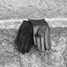 Výprodej -semišvé rukavice s hedvábnou podšívkou