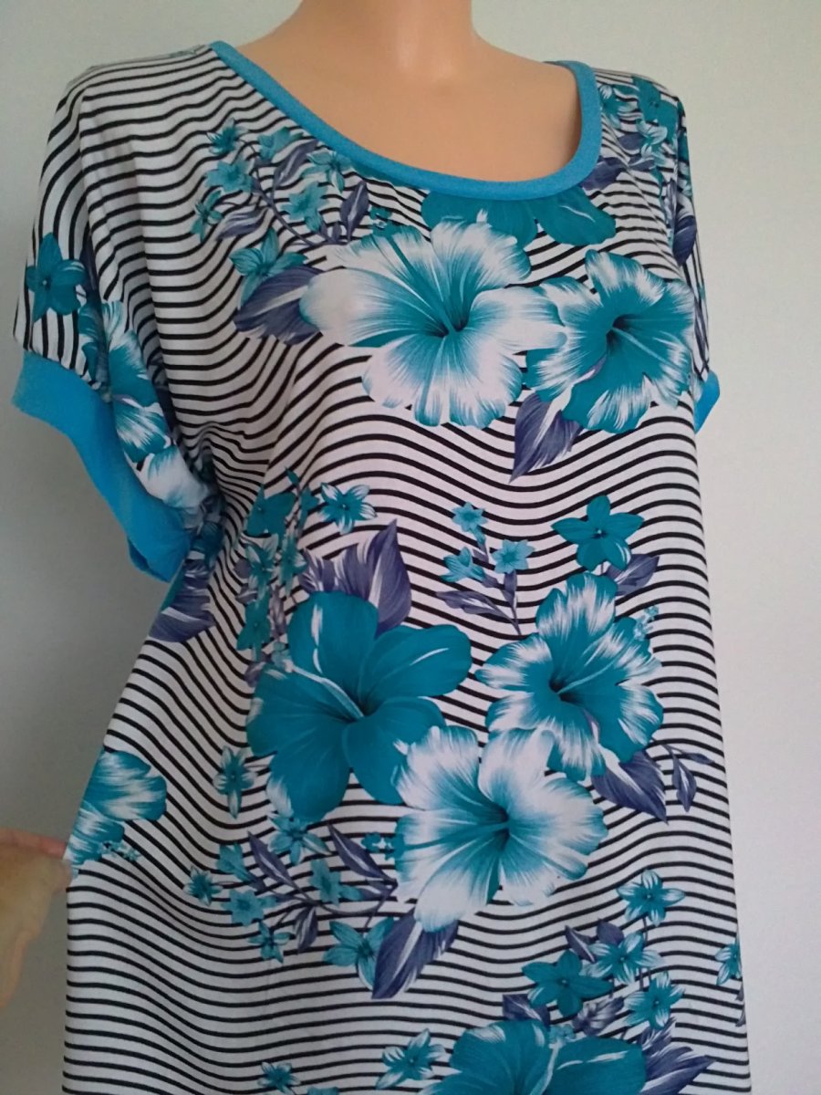 Tričko modrá lilie 52/54