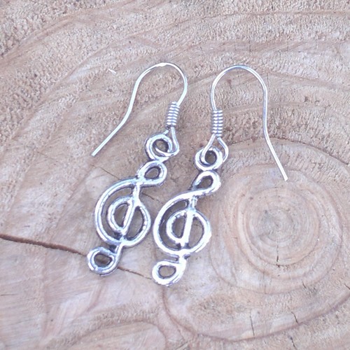 Náušky houslový klíč