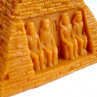 Svíčka z parafínového vosku - pyramida - oranžová