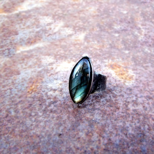 Prsten - labradorit