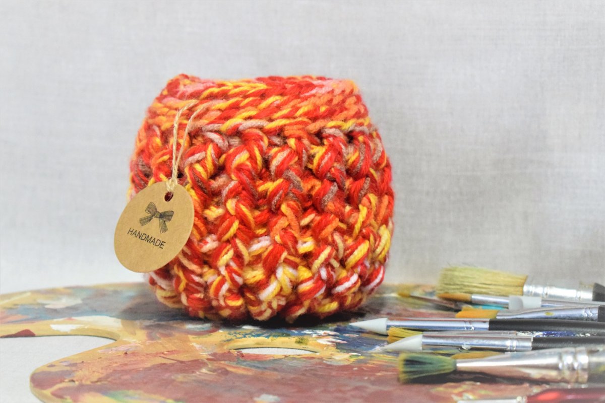 Buřtíkatý dekorační košík Pallette 14×11,5 cm