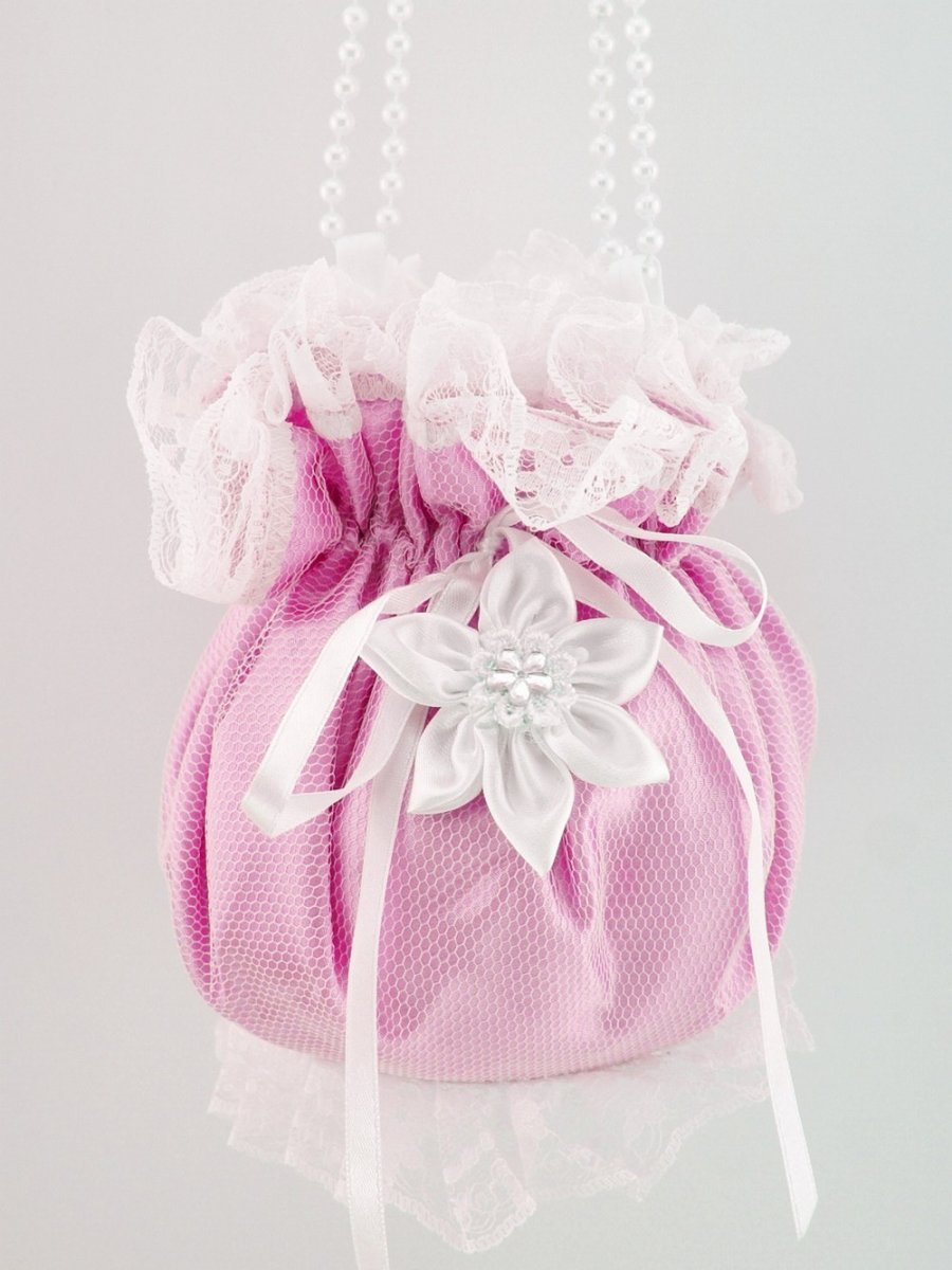 Pomparůrka růžová , kabelka pro nevěstu S3